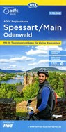 ADFC-Regionalkarte Spessart/Main/Odenwald, 1:75.000, mit Tagestourenvorschlägen, reiß- und wetterfest, E-Bike-geeignet, GPS-Tracks Download -  - 9783969901151