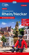 ADFC-Radtourenkarte 20 Rhein /Neckar 1:150.000, reiß- und wetterfest, E-Bike geeignet, GPS-Tracks Download, mit Bett+Bike Symbolen, mit Kilometer-Angaben -  - 9783969901168