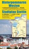 Landkarte Hinterpommerns Westen und Stadtplan Stettin -  - 9783982296999