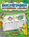 Buchstaben schreiben lernen: Das große Übungsheft mit spaßigen Lerntechniken zur Förderung der Augen-Hand-Koordination, Konzentration und Feinmotorik - Ideal geeignet für Kindergarten bis Schule - School Power - 9783989351356