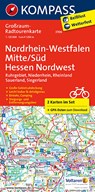 Kompass RTK3706 Nordrhein-Westfalen Midden/Zuid -  - 9783990441688
