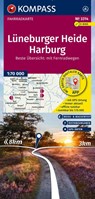 KOMPASS Fahrradkarte 3314 Lüneburger Heide, Harburg 1:70.000 -  - 9783991543442