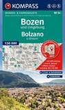 KOMPASS Wanderkarte 54 Bozen und Umgebung / Bolzano e dintorni 1:50.000 -  - 9783991543718