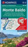 KOMPASS Wanderkarte 129 Monte Baldo, Malcesine, Nago-Torbole, Garda 1:25.000 -  - 9783991544760