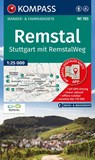 KOMPASS Wanderkarte 785 Remstal, Stuttgart, mit RemstalWeg 1:50.000 -  - 9783991544883