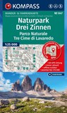 KOMPASS Wanderkarte 047 Naturpark Drei Zinnen, Parco Naturale Tre Cime di Lavaredo 1:25.000 -  - 9783991545163