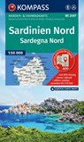 Sardinia North Walking and Cycling Map Set -  - 9783991545309