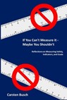 If You Can't Measure It... Maybe You Shouldn't: Reflections on Measuring Safety, Indicators, and Goals - Carsten Busch - 9788269037722
