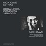Letras: Obra Lírica Completa 1978-2019 - Nick Cave - 9788412184204