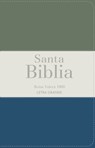 Biblia Rvr 1960 Letra Grande Tamaño Manual Tricolor Verde Oscuro Crema Turquesa Oscuro Con Cierre E Índice (Bible Rvr 1960 Large Print Handsize Leathe - Reina Valera 1960 - 9788418853395
