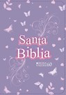 Biblia Rvr 1960 Compacta Símil Piel Juvenil Mariposa Lila (Bible Rvr 1960 Compact Size Leatherlike Youth Lilac Butterfly (Spanish Edition) - Reina Valera 1960 - 9788418853425