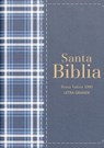 Biblia Rvr 1960 Compacta Símil Piel Cuadros Azul Marino Oscuro (Bible Rvr 1960 Compact Size Leatherlike Navy Blue Checked Pattern (Spanish Edition) - Reina Valera 1960 - 9788418853463