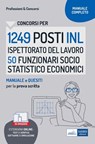 Concorso 1249 INL Ispettorato Nazionale del Lavoro profilo 50 Funzionari socio statistico economici - Autori Vari - 9788836226108