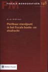 Pleitbaar standpunt in het fiscale boete- en strafrecht - M.M. Kors - 9789013141429