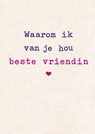 Waarom ik van je hou beste vriendin - Alexandra Reinwarth - 9789043923057