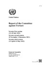 Report of the Committee Against Torture - United Nations Office of the High Commissioner for Human Rights - 9789211545883