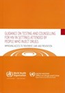 Guidance on Testing and Counselling for HIV in Settings Attended by People Who Inject Drugs: Improving Access to Treatment, Care and Prevention - Who Regional Office for the Western Paci - 9789290613985