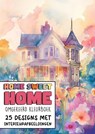 Omgekeerd Kleurboek - Home Sweet Home - 25 Designs met Interieurafbeeldingen - Kleurboek Shop - 9789403781877