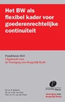 Het BW als flexibel kader voor goederenrechtelijke continuïteit - R. Bobbink ; V.J.M. van Hoof ; P.J. van der Plank - 9789462513860
