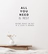 All you need is rest -  - 9789463548540