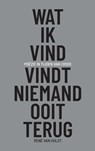 Wat ik vind, vindt niemand ooit terug - Rene Van Hulst - 9789464850901