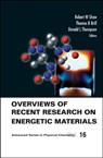 Overviews Of Recent Research On Energetic Materials - DONALD L (UNIV OF MISSOURI-COLUMBIA,  Usa) Thompson ; Robert W (Us Army Research Office, Usa) Shaw ; Thomas B (Univ Of Delaware, Usa) Brill - 9789812561718