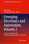 Emerging Electronics and Automation, Volume 2 - Utkal Mehta ; Sudipta Chakraborty - 9789819507047