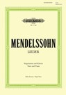 Lieder - Felix Mendelssohn Bartholdy - 9790014008086