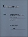 Chausson, Ernest - Poème op. 25 für Violine und Orchester - Ernest Chausson - 9790201807386