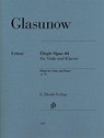 Élégie op 44 für Viola und Klavier - Alexander Glasunow - 9790201812410