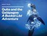 Quito and the Galápagos: A Bucket List Adventure: A Bucket List Adventure - Adelia Ritchie - 9798218773373