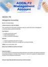 ACCA F2: Management Accounting - Dr. M. Imran Ahsan - 9798227713483