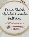 Cross Stitch Alphabet & Number Patterns - Artsy Betsy - 9798230224136