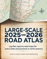 Large-Scale 2025 - 2026 Road Atlas: Lay-Flat, Easy-to-Read Maps for Every State and Province in North America - Precious Samuel - 9798293123513