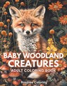 Baby Woodland Creatures Adult Coloring Book: Adorable Baby Woodland Animals, Fox, Rabbit, Deer, Bear, Hedgehog, Owl, and More for Stress Relief and Re - Raspiee Coloring - 9798326138033