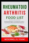 Rheumatoid Arthritis Food List: Nutritional Strategies: A Comprehensive Guide to Foods That Ease Rheumatoid Arthritis Symptoms - McDonnell B. Young - 9798329708196