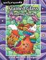 Stained Glass Coloring Book - Cute Animals Designs - Waterwoods Media - 9798330493883