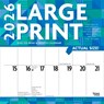 Large Print 2026 Square Flap Matte Calendar -  - 9798330704330