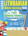 LEARN LITHUANIAN WHILE HAVING FUN! - FOR ADULTS - Linguas Classics - 9798349008412