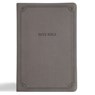 NASB Large Print Thinline Bible, Value Edition, Charcoal Leathertouch - Holman Bible Publishers - 9798384518006