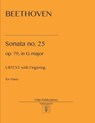 Beethoven Sonata no. 25: op. 79 in G major. Urtext with fingering - BEETHOVEN,  Ludwig Van - 9798571815185