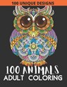 100 animals: Adult Coloring with Lions, Elephants, Owls, Fish, butterfly, tiger, Dogs, Cats, and Many More! - Sa Book House - 9798576065349