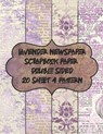 lavender newspaper scrapbook paper double sided 20 sheet 4 pattern: decorative textured scrapbooking paper for decoupage - patterned vintage pad for c - Davenshall Kyo - 9798578449581