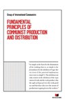 Fundamental Principles of Communist Production and Distribution - Group of International Communists - 9798615430794