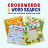 Crosswords & Word Search Puzzles Activity Book for Kids: Fun Learning Activities for Children Age 4-6, Amazing Colored Illustrations, Awesome Gift for - Let's Learn Publications - 9798649602563