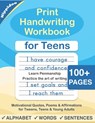 Print Handwriting Workbook for Teens - Hippidoo ; Sujatha Lalgudi - 9798654857675
