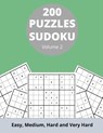 200 Sudoku Puzzles: Vol 2 Easy, Medium, Hard & Very Hard - C&s Puzzstudio - 9798685683748