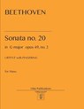 Beethoven Sonata no. 20 in G major: op. 49, no. 2 - BEETHOVEN,  Ludwig Van - 9798686984103