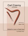 Carl Czerny 25 Studies for Lever or Pedal Harp - Carl Czerny ; Kaffee Peck - 9798838899545