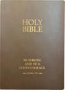 KJV Holy Bible, Be Strong and Courageous Life Verse Edition, Large Print, Coffee Ultrasoft: (Red Letter, Brown, 1611 Version) - Whitaker House - 9798887691985
